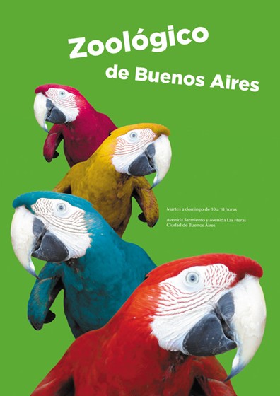 Afiches: Guacamayo. Zoológico de Buenos Aires.